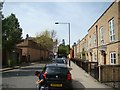 View of the Gherkin and Cheese Grater from Durward Street