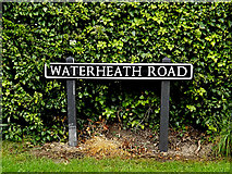 TM4494 : Waterheath Road sign by Geographer