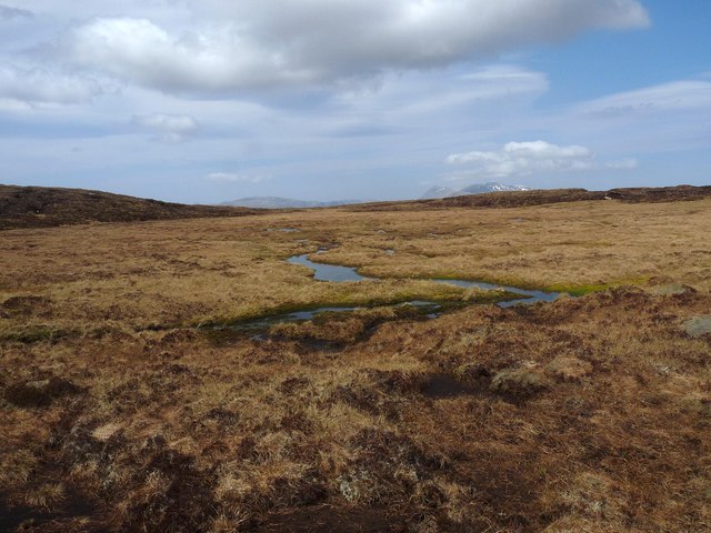 Watershed between Beinn an Eòin and spot height 521, Sutherland