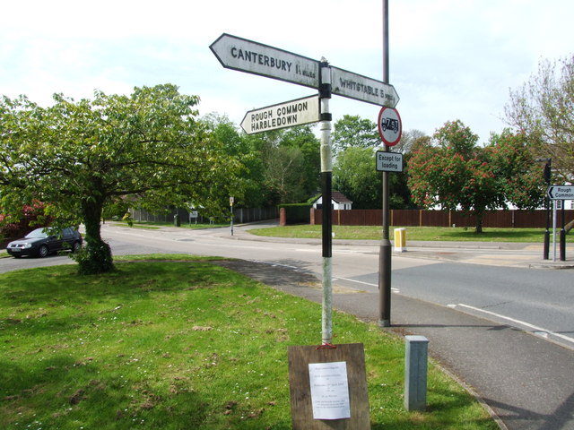 Old fingerpost at Rough Common