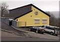 Yellow side of two-tone Perthcelyn Community Centre