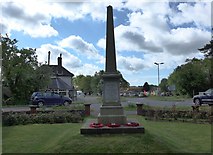 SU7209 : Rowlands Castle War Memorial (rear) by Basher Eyre