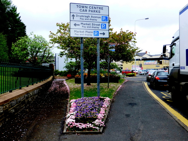Car park sign, Omagh
