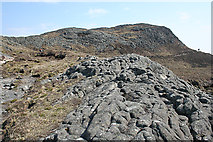 NM4584 : Pitchstone on the Ridge of An Sgùrr by Anne Burgess