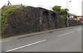 Remains of a long-since demolished railway bridge, Gadlys Road, Aberdare