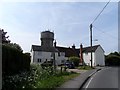 Houses and water tower, Tye Green