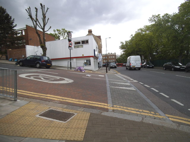 Alexandra Park Road at the junction of Bedford Road