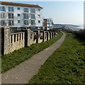 Wales Coast Path above Knap Car Terrace, Barry