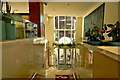O1633 : Dublin - Conrad Hotel - Stairs between Lobby & lower level Pub  by Suzanne Mischyshyn