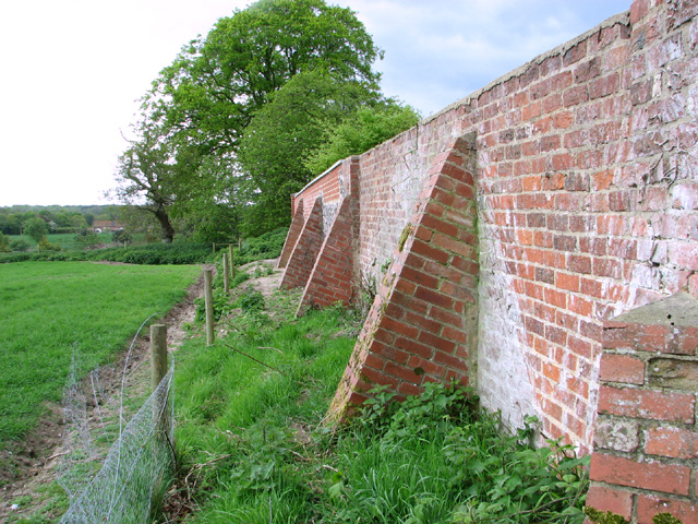 Buttressed wall, Swanton Abbott