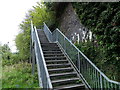 Car park steps up to Court House Street, Pontypridd