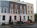 Terrace of houses on Newington Green Road