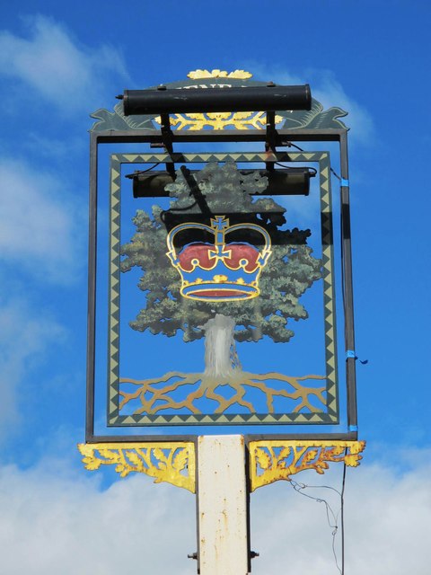 Sign for The Royal Oak, High Street, Chipping Ongar