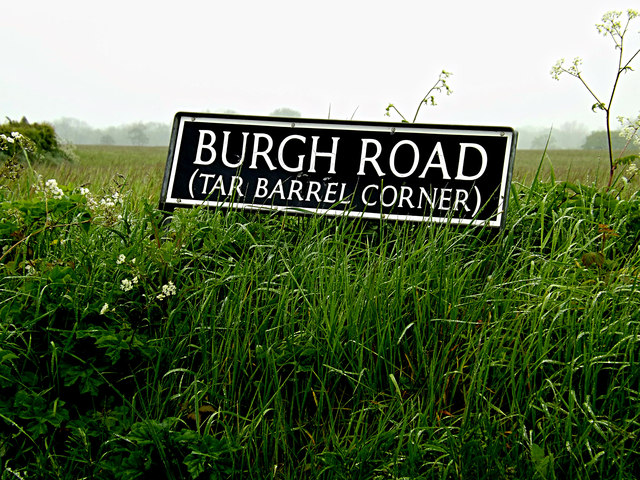 Burgh Road sign