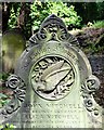 Intricate stone carving at Wardsend Cemetery