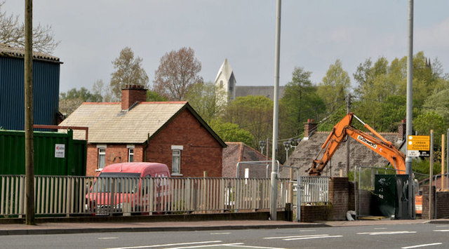 Demolition work, Dundonald (April 2014)