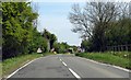 The A41 passes a former railway bridge