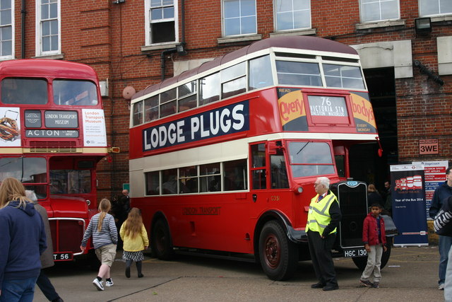 Vintage buses at Catford bus garage