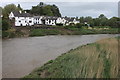 The Hanbury Arms and River Usk at Caerleon