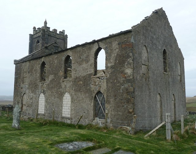 Kilchoman church ruins - western façade