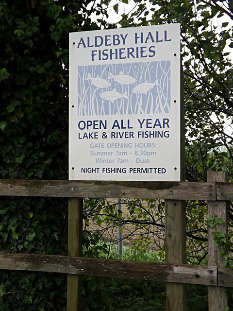 Aldely Hall Fisheries sign