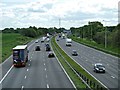 Westbound M62 at Barton Moss