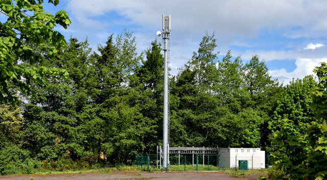 Telecoms mast, Newtownards (May 2014)