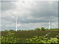 TM5286 : Wind turbines and grey sky by Adrian S Pye