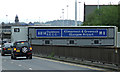 Glasgow urban motorway sign