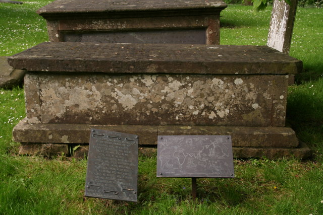 Grave of Benj. Drawwater in Greasley Churchyard