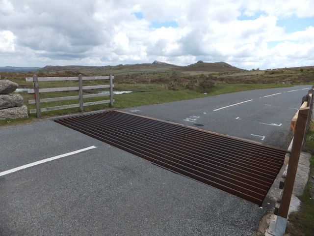 The cattle grid at Hemsworthy Gate