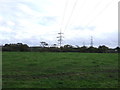 Farmland and pylons, Hambleton