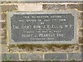 SK5236 : Commemorative plaque, Dovecote Park bandstand by Alan Murray-Rust