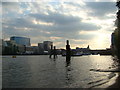 View along the Thames towards London Bridge from the Thames Beach