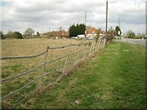 SP0762 : Fence by Spernal Ash and Bromsgrove Road, Studley by Robin Stott