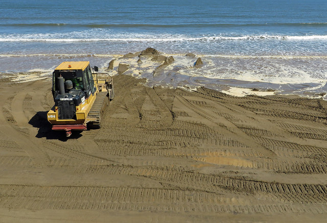 Flattening the Scarborough sand