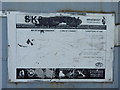TM0321 : Skate park sign by Hamish Griffin