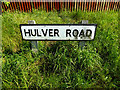 TM4888 : Hulver Road sign by Geographer