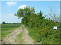 Private road to Colliers Farm - access only