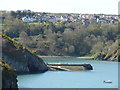 SM9637 : Fishguard Harbour and the bottom of the Slade by Dylan Moore