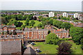 SJ4066 : View from the tower of Chester Cathedral by Jeff Buck