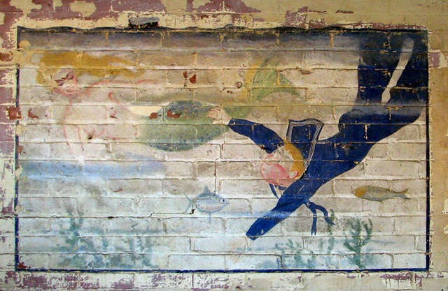 RAF Bungay (USAAF Station 125) - Aero Club mural (2)