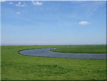 TQ7779 : Drainage Channel, Halstow Marshes by Chris Whippet