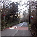 Start of the 30mph maximum speed zone at the western edge of Tintern