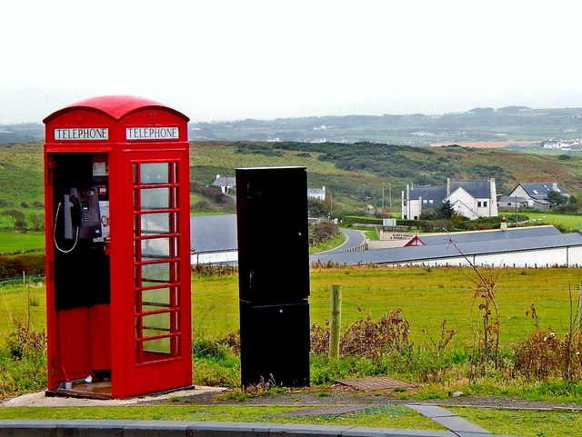 County Antrim - Giant's Causeway - Red Telephone Booth