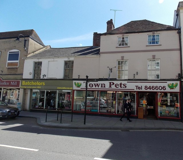 Town Pets and Batchelors bicycle shop, Warminster
