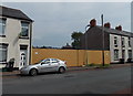 Gap in the houses in Dewstow Street, Newport