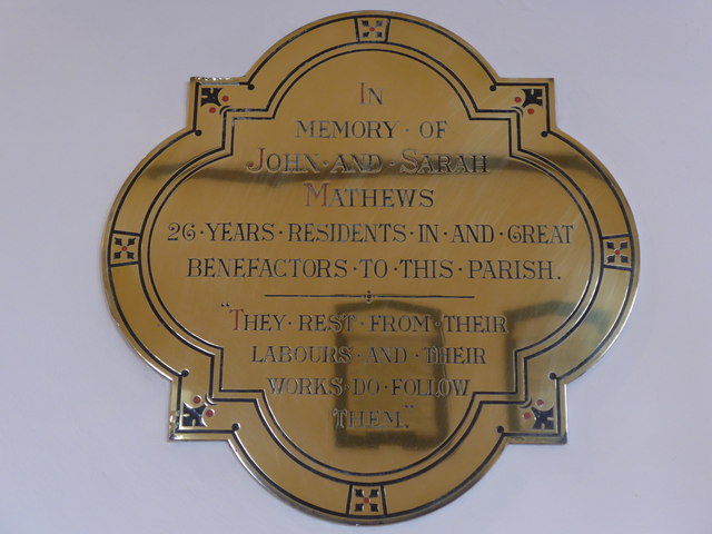 St Mary, Chieveley: memorial (e)