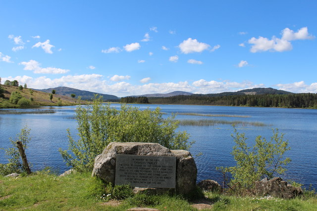 Memorial at Stroan Loch