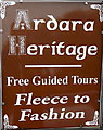 G7390 : County Donegal - Ardara - Ardara Heritage Free Cuided Tours Sign by Suzanne Mischyshyn